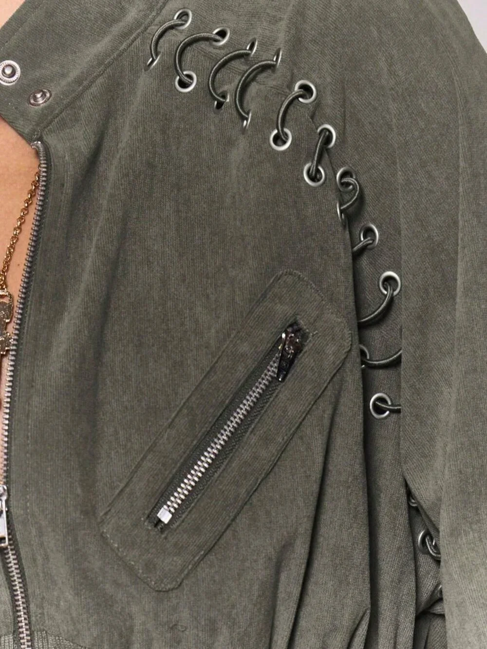 Casual Women's Button Detail and Cinched Waist Fitted Jacket